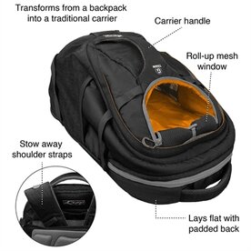 Kurgo g-train rugzak zwart