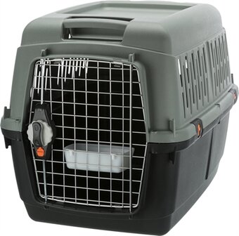 Trixie be eco gerecycled vervoersbox giona grijs / antraciet