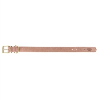 Trixie halsband hond pure leer roze