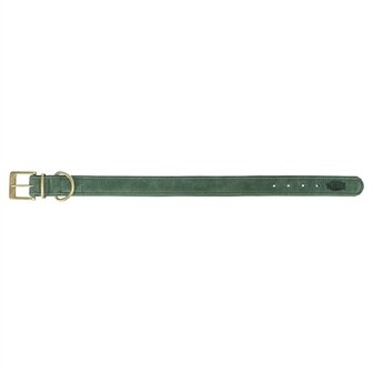 Trixie halsband hond pure leer saliegroen