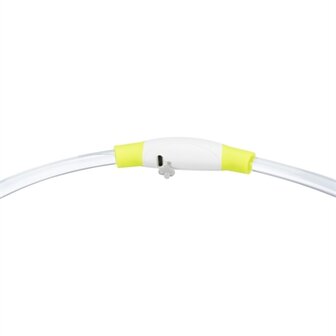 Trixie lichtgevende halsband usb flash light oplaadbaar tpu groen