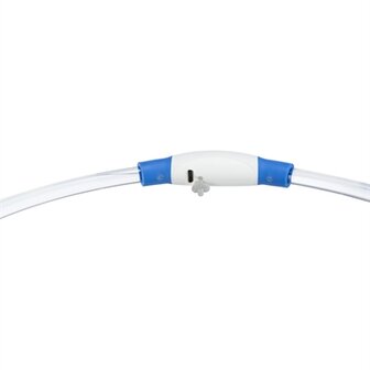 Trixie lichtgevende halsband usb flash light oplaadbaar tpu blauw