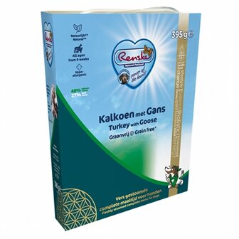 Renske vers gestoomd vlees kalkoen met gans graanvrij
