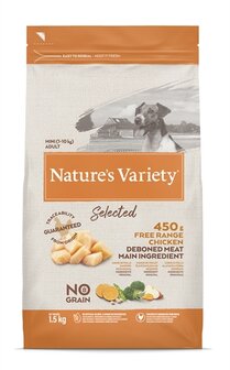 Natures variety selected adult mini free range chicken