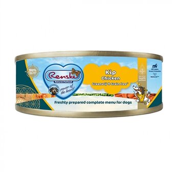 Renske hond vers vlees kip graanvrij