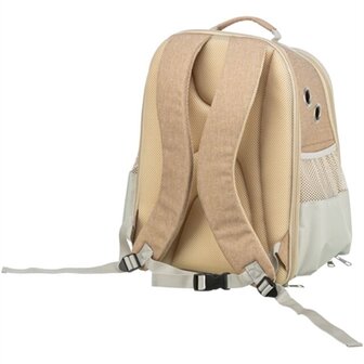Trixie hondentas rugtas willow beige / bruin