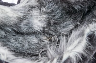 Trixie hondentas buikdrager soft zwart / grijs