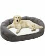 Topmast Orthopedisch Hondenbed - 100 x 65 x 24 cm - Grijs