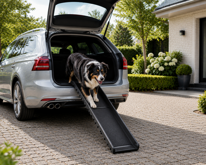 Trixie car ramp loopplank opvouwbaar zwart