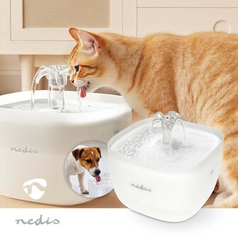 Drinkfontein voor hond en kat - 2.0 liter | 40 dB | 1.50 m | Water Fontein
