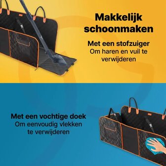 JAKE &amp;  JACKY XXL Hondendeken Auto met Achterbankverlenging &ndash; 40% extra ruimte &ndash; Waterdicht &ndash; 125 kg.