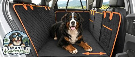 JAKE &amp;  JACKY XXL Hondendeken Auto met Achterbankverlenging &ndash; 40% extra ruimte &ndash; Waterdicht &ndash; 125 kg.
