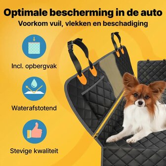 JAKE &amp; JACKY Hondendeken Auto &ndash; Luxe 5‑in‑1 Bescherming