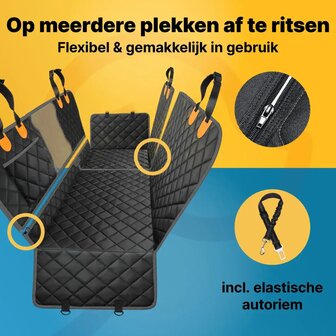 JAKE &amp; JACKY Hondendeken Auto &ndash; Luxe 5‑in‑1 Bescherming