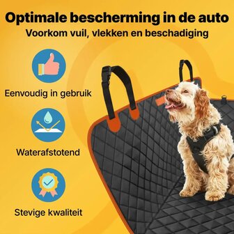 JAKE &amp; JACKY Hondendeken Auto &ndash; Comfort+ Achterbank &amp; Kofferbak