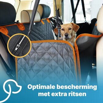 JAKE &amp; JACKY Hondendeken Auto &ndash; Comfort+ Achterbank &amp; Kofferbak