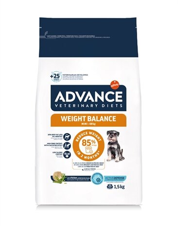 Advance veterinary diet dog weight balance mini