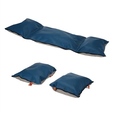 Autostoel / reismand hondenmand beige / blauw / oranje