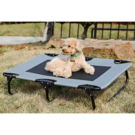 Topmast Hondenstretcher Outdoor - Maat S - Antraciet - Luchtdoorlatend - 89 x 61 cm