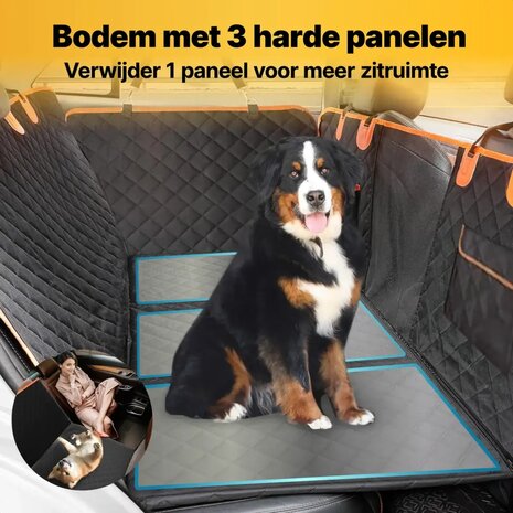 JAKE &  JACKY XXL Hondendeken Auto met Achterbankverlenging &ndash; 40% extra ruimte &ndash; Waterdicht &ndash; 125 kg.