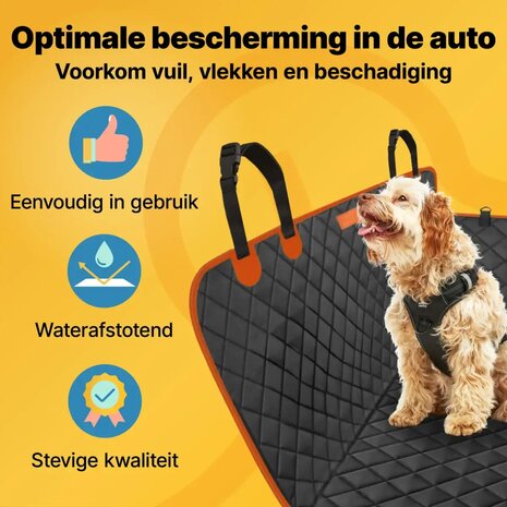 JAKE & JACKY Hondendeken Auto &ndash; Comfort+ Achterbank & Kofferbak