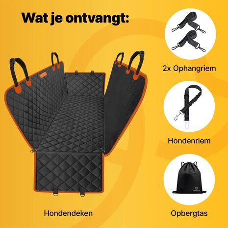 JAKE & JACKY Hondendeken Auto &ndash; Comfort+ Achterbank & Kofferbak