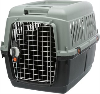 Trixie be eco gerecycled vervoersbox giona grijs / antraciet Trixie be eco gerecycled vervoersbox giona grijs / antraciet
