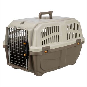 Trixie skudo transportbox taupe / zand Trixie skudo transportbox taupe / zand