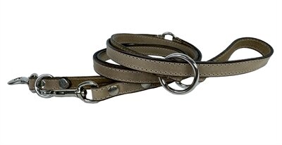 Sazzz hondenriem fearless vintage verstelbaar leer beige Sazzz hondenriem fearless vintage verstelbaar leer beige