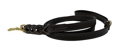 Sazzz hondenriem passion braided classic leer donker bruin Sazzz hondenriem passion braided classic leer donker bruin
