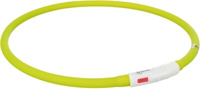 Trixie lichtgevende halsband hond usb siliconen oplaadbaar groen Trixie lichtgevende halsband hond usb siliconen oplaadbaar groen