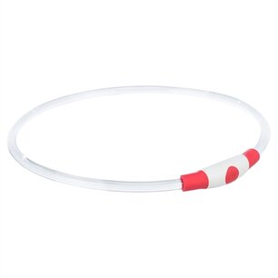 Trixie lichtgevende halsband usb flash light oplaadbaar tpu rood Trixie lichtgevende halsband usb flash light oplaadbaar tpu rood