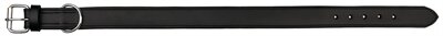 Trixie halsband hond active leer breed zwart Trixie halsband hond active leer breed zwart