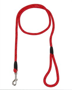 Rosewood hondenriem touw rood / zwart Rosewood hondenriem touw rood / zwart