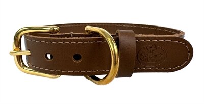 Sazzz halsband hond braveheart classic leer zadel bruin Sazzz halsband hond braveheart classic leer zadel bruin