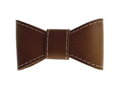 Sazzz vlinderstrik glamper classic leer zadel bruin Sazzz vlinderstrik glamper classic leer zadel bruin