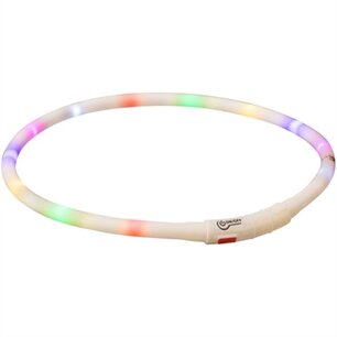 Trixie lichtgevende halsband hond usb siliconen oplaadbaar meerkleurig Trixie lichtgevende halsband hond usb siliconen oplaadbaar meerkleurig