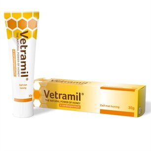 Vetramil honingzalf met cardiospermum Vetramil honingzalf met cardiospermum