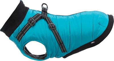 Trixie hondenjas pontis met tuig aqua Trixie hondenjas pontis met tuig aqua